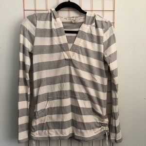 ROXY | Beachy Striped Long-Sleeved Hoodie Shirt